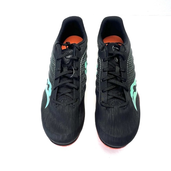 Saucony Sprint Spike Shoes Spitfire 5 racing Black Cool Mint Noir Men Size 8.5 main image 13